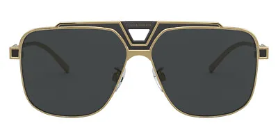 Dolce & Gabbana DG2256 Sunglasses Men Gold Square 62mm New & Authentic • $208.37