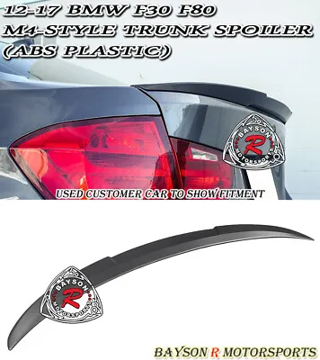 $69.99 • Buy M4-Style Trunk Spoiler (ABS) Fits 12-18 BMW F30 F80 3-Series M3 4dr