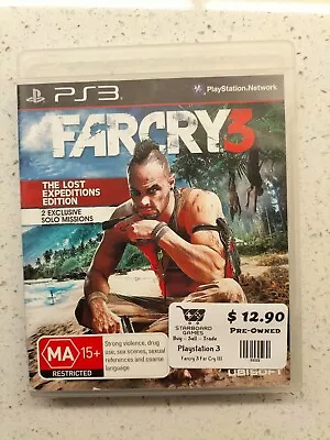 ❤Far Cry 3 - PlayStation 3 (PS3) Game With Manual Great CONDITION + Free Post • $5.39