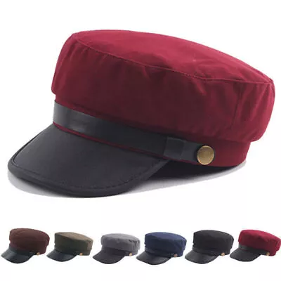 Men Caps Hat Greek Fisherman Sailor Fiddler Winter Driver Cabbie Flat Hat Fancy. • $17.28