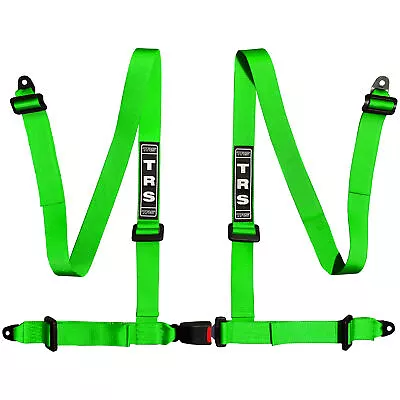 TRS 4 Point Budget ECE Race / Rally Harness With 2 Inch Straps - Green • £89.71