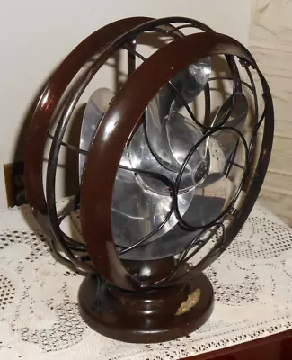 VTG Emerson SILVER SWAN ART DECO 10  Oscillating Fan! VERY NICE! WORKS GREAT! • $774.95