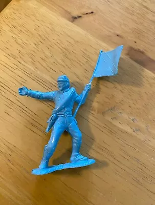 Marx Custers Last Stand Playset Flag Bearer Powder Blue • $89