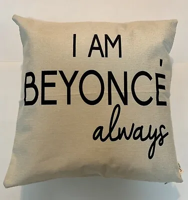 Throw Pillow Female Pop Artist Music Couch Pillow New Complete Ready 18x18  • $21.25