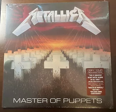 Master Of Puppets By Metallica Walmart Version ..BLCKND005R-1W  Sealed Copy • $25