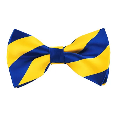 Romario Manzini® Men's Collegiate Stripe Pre-Tied Bow Tie (23 Colors) • $12