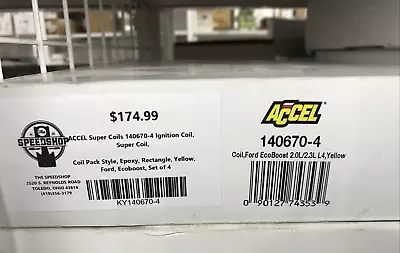 ACCEL 140670-4 SuperCoil Ignition Coils For 2012-2017 FORD ECOBOOST 2.0L/2.3L • $297.14