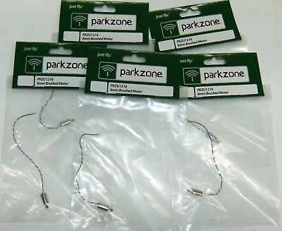 (5) ParkZone 6mm Brushed Motors For Mini-Vapor R/C Airplane PKZU1216 • $34.99