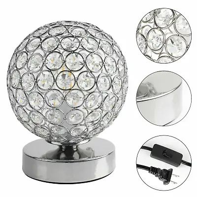 $11.98 • Buy Modern Bedside Table Lamp Crystal Nightstand Lamp Decorative Light Bedroom