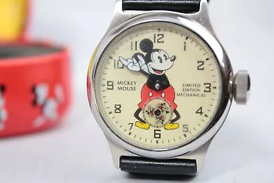 Disney Mickey Mouse Limited Edition Shareholders Mechanical Watch *1933 Reprint* • $725