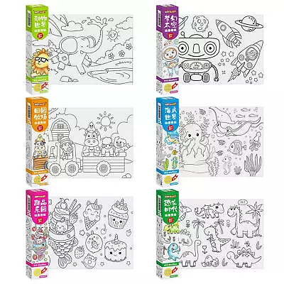 Children's Drawing Coloring Paper Roll DIY Painting Paper For Kids Painting Toy • £8.07