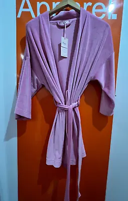 Boux Avenue Pink Velour Robe Dressing Gown Size Small BNWT RRP £32 Sf15458 • £21.95