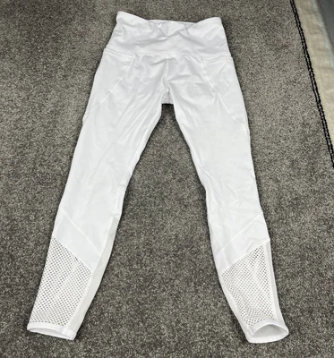 $19.50 • Buy Lorna Jane Tights Womens Small White Mid Rise 7/8 Pants Active Gym Ladies