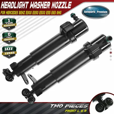 2x Headlight Washer Nozzles For Mercedes Benz W211 E350 E500 E63 AMG Front LH&RH • $26.99