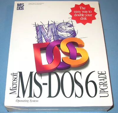 Microsoft MS-DOS 6.0 Operating System Upgrade On 3.5  Floppy Disks *New/Sealed* • $25