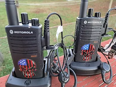 2  Motorola  Rdu4100.  10 Channel Excellent Condition. 2 Charger +2 Earpiece Mic • $450