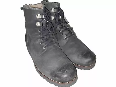 Men's UGG HANNEN TL METAL GREY WATERPROOF LEATHER SHEEPSKIN BOOTS US 17  • $99.99