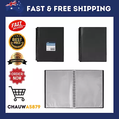 A4 Display Folder Display Book 20 Pockets Document Filing Office Supplies • $2.90
