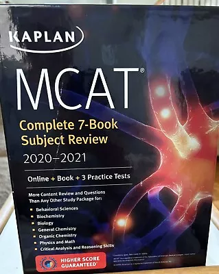 Kaplan MCAT Complete 7-Book Subject Review 2020-2021 • $40