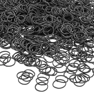 1200 Pack Mini Rubber Bands Premium Elastic Bands Non Slip Small Hair Ties Black • $9.74