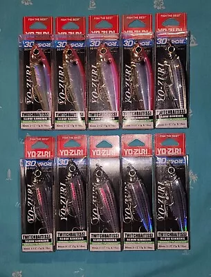 🔥 LOT OF 10 🔥 Yo-Zuri 3D Inshore Twitchbait Saltwater Lures Yozuri Hard Bait • $49