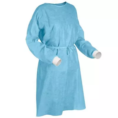 40 Blue Aami Level 1 Isolation Gowns Size Large Spe Film • $29.95