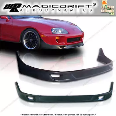 For 93-98 Toyota Supra MK4 Front Bumper Body Lip Kit Polyurethane PU TRD Style • $119.88