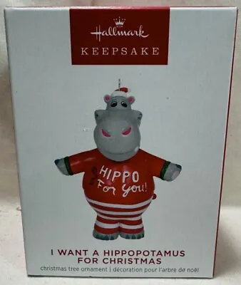 2023 I Want A Hippopotamus For Christmas Magic Sound Hallmark Keepsake Ornament • $8.99
