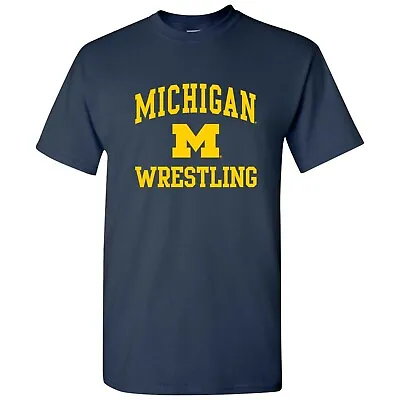 Michigan Wolverines Arch Logo Wrestling T-Shirt - Navy • $10.99