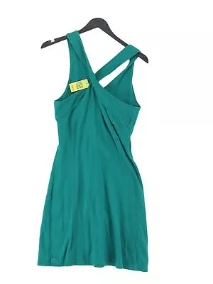 Lacoste Women's Midi Dress UK 12 Green Cotton With Elastane A-Line • £37.50