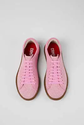 Camper Women's K201668 Pelotas Soller Nubuck Leather Sneakers Pink • £112