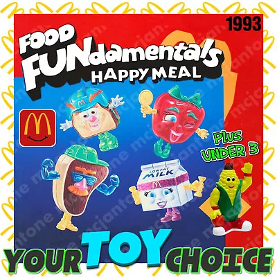 McDonald's 1993 FOOD FUNDAMENTALS Healthy Transformer Under 3 YOUR Toy CHOICE • $2
