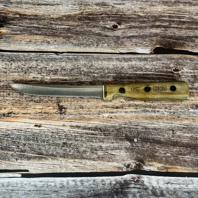 $14.87 • Buy Vtg 80's Chicago Cutlery Walnut Handle 61S Utility / Boning Knife 6  Razor Sharp