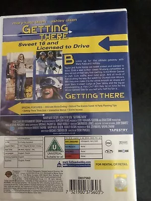 £3.80 • Buy Getting There DVD 2002 Family Film Comedy With The Olsen Twins In Snapper Case