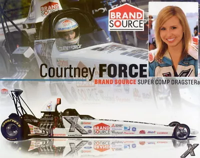 2007 Courtney Force Brand Source Super Comp NHRA Postcard • $4.99