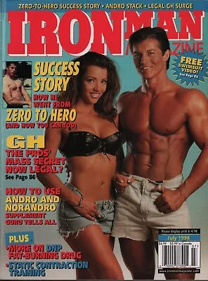 Ironman Magazine 7/1998 Steve Cuevas Patricia Tomlinson Monica Brant Susie Curry • $14.99