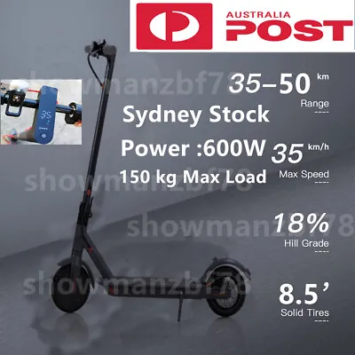 $539.98 • Buy New 2022 600W Electric Scooter Motorised 50 Km/35km/ Range Portable Lightweight