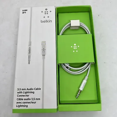 Belkin 3.5 Mm Audio Aux Cable With Lightning Connector MFi Certified For IPhone • £19.99