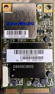 HP 582726-001 492853-001 Digital/Analog ATSC/NTSC TV Tuner/FM Mini PCIe Card • $25.95