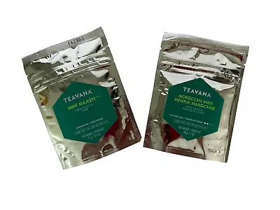 TEAVANA 2-Pack Moroccan Mint & Mint Majesty NEW 1oz Loose Leaf Green Tea Decaf • $24.17