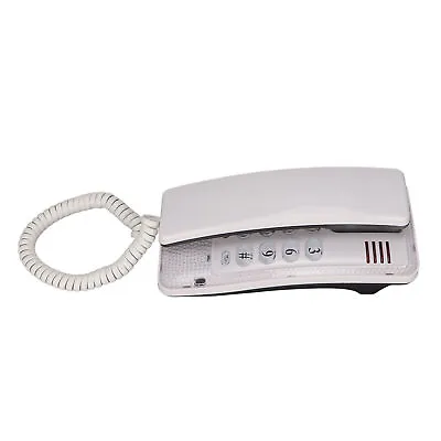 (White)Corded Telephone Pause Function Function KXT-438 ABS Wall Mounted • £13.39