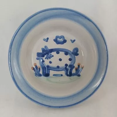 MA Hadley Pottery Pig 4.5  Berry Bowl Ramekin Trinket Dish Stoneware • $19.95