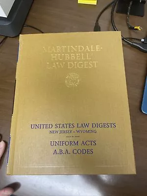Martindale-Hubbell Law Digest 1993 United States Law Digest Hard Cover Book • $19.99