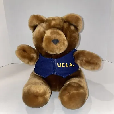 Vintage UCLA Bruins Bear Plush UCLA Blue Vest ASI 62960 Used Great Condition • $11.95