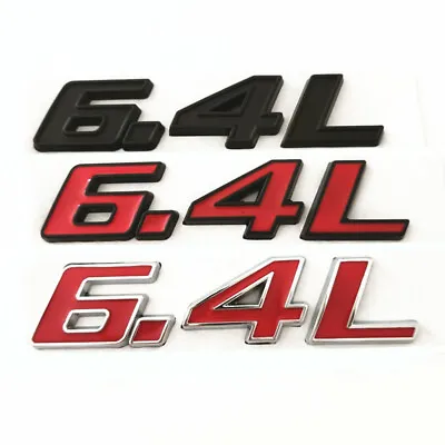 Car Decal 6.4L Emblem Side Fender Badge Sticker For VIPER Hemi 6.4 L 345 392 • $9.99