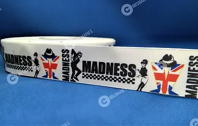 Madness Ska Band Two-tone Music Satin Cake/craft/hair Ribbon @ MrsMario's • £1.79