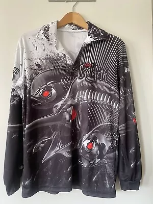 Bigfish Skelefish Polo Shirt Large  • $27