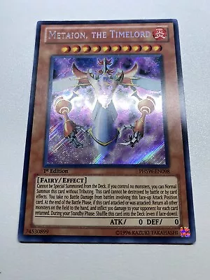 Yugioh Metaion The Timelord Secret Rare 1st Edition PHSW-EN098 MP • $15