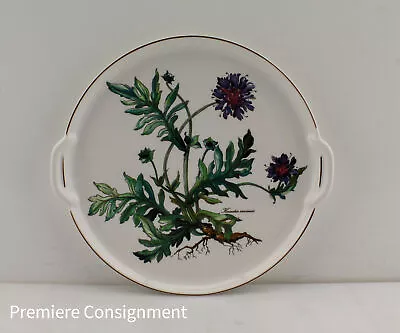 Villeroy & Boch Botanica Handled Cake Plate/ Tray 11.75  Dia. Knautia Arvensis • $23.09