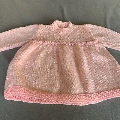 Premature/newborn Hand Knitted Dress • £1